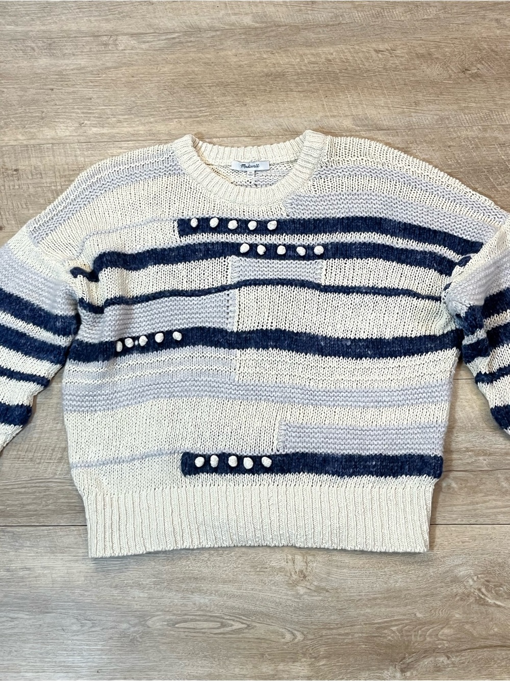Madewell Women’s Grandover Bobble Merino Wool/Alpaca Blend Pullover Sweater XL - Picture 5 of 9